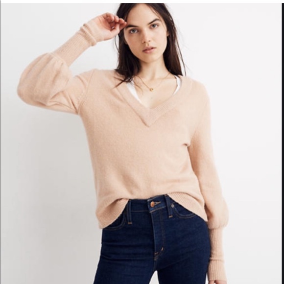 Madewell Dashwood V-Neck Sweater - Picture 2 of 4